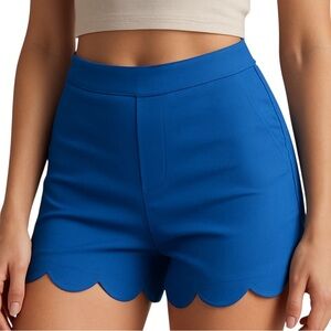 Iltm, I Love Tyler Madison Shorts, Scalloped Techno, blue, stretch Sz S NWTS 🇨🇦